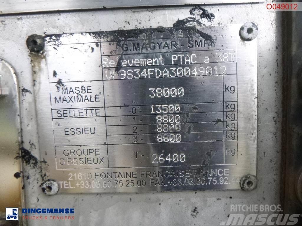 Magyar Bitumen tank inox 31.8 m3 / 1 comp / ADR 22/10/202 Tankauflieger