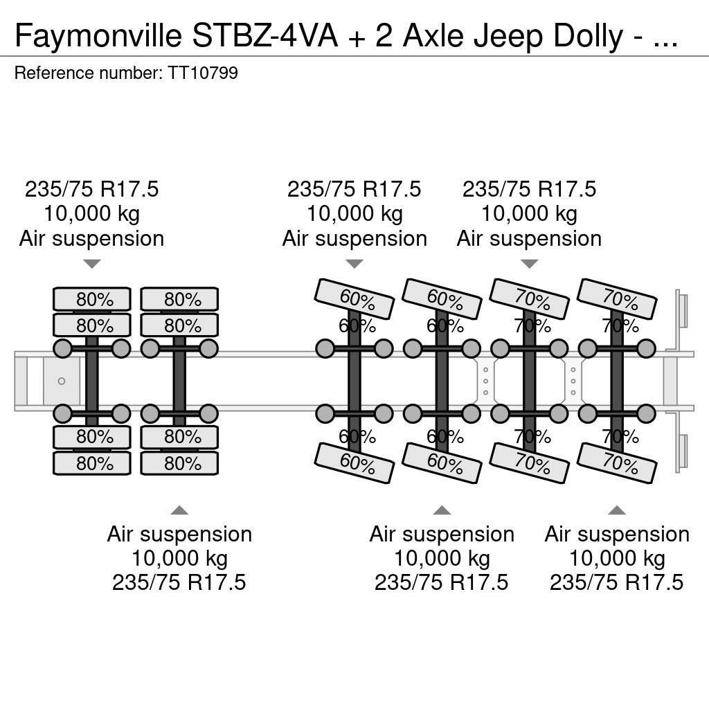 Faymonville STBZ-4VA + 2 Axle Jeep Dolly - 100 Ton GCW 5.0 Mtr Tieflader-Auflieger