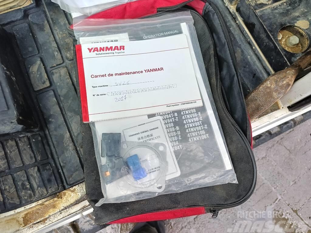 Yanmar SV 26 2,6 ton minigraver mini excavator bagger Minibagger < 7t