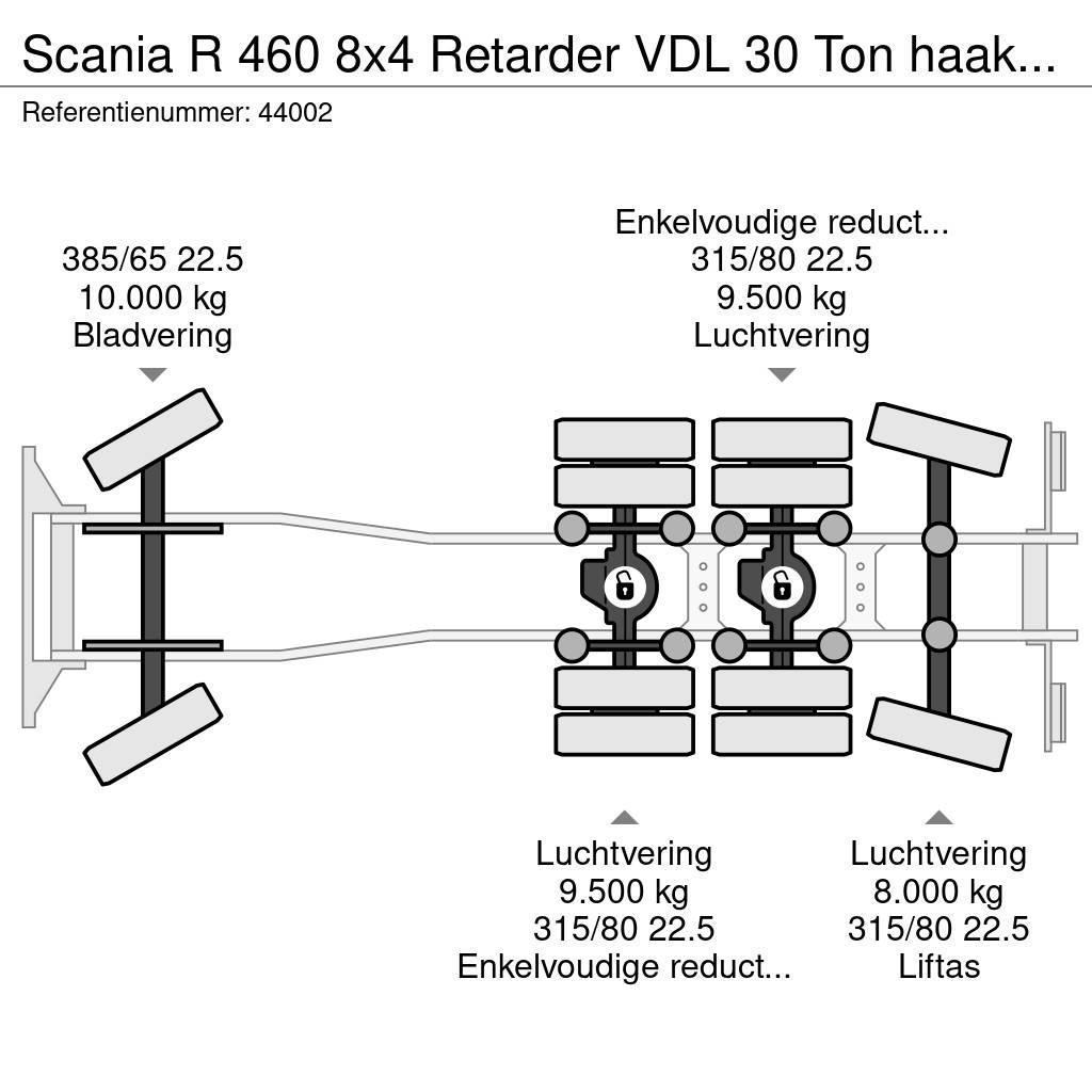 Scania R 460 8x4 Retarder VDL 30 Ton haakarmsysteem NEW A Abrollkipper