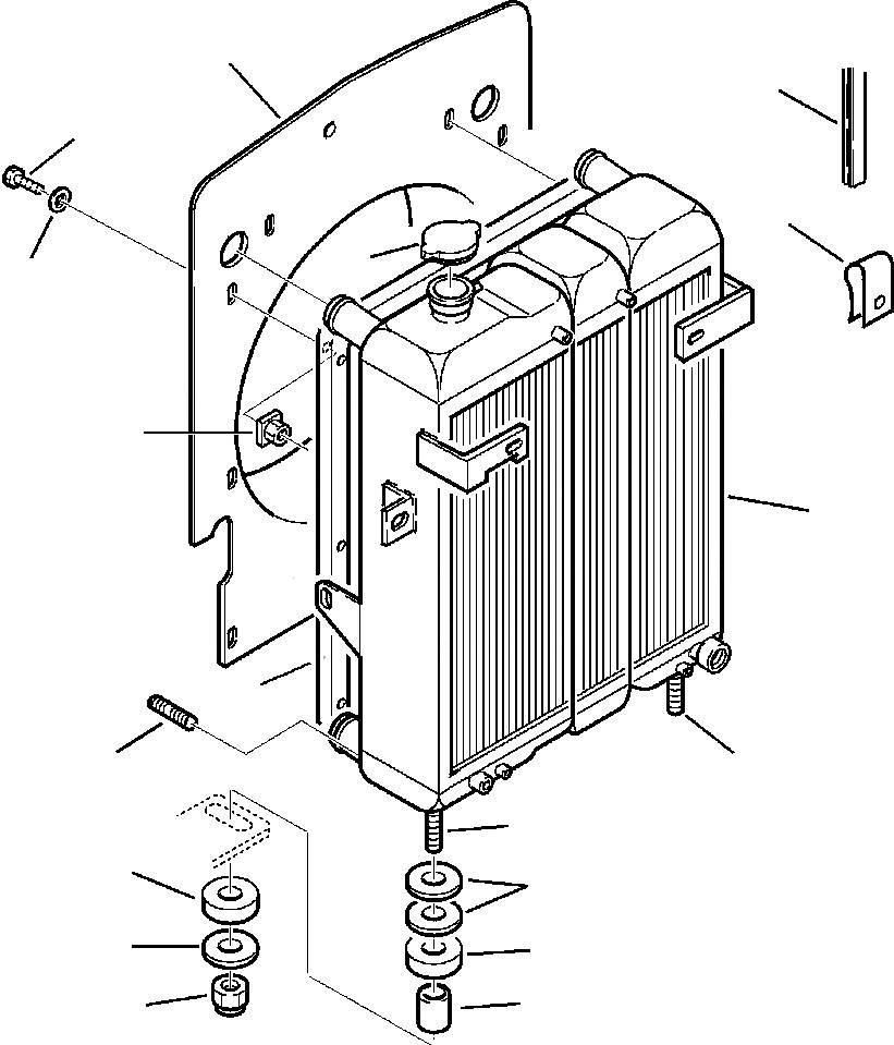 Komatsu - radiator - 312607149 Motoren