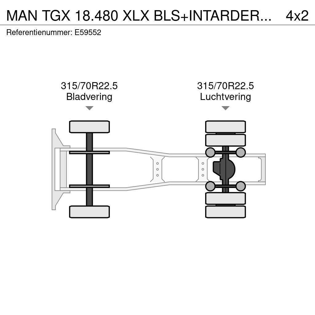 MAN TGX 18.480 XLX BLS+INTARDER+EURO 5 Sattelzugmaschinen