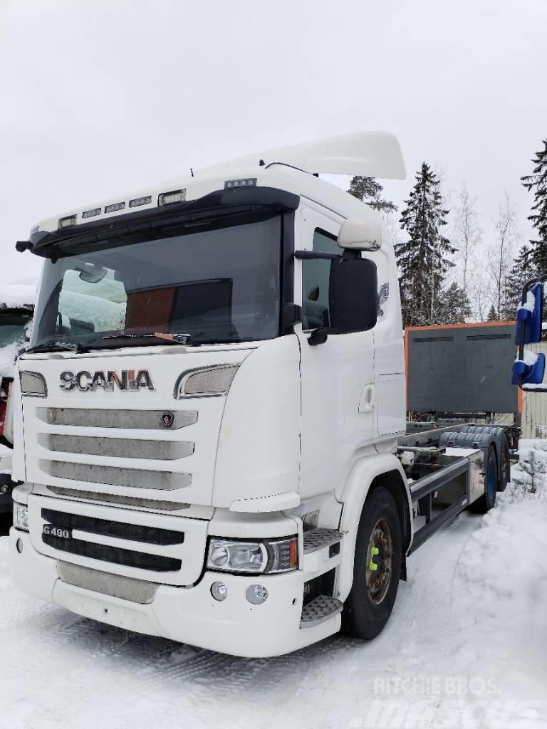 Scania G 490 konttilaite Containerwagen