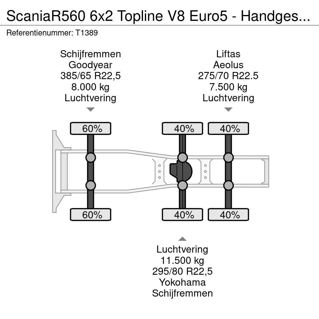 Scania R560 6x2 Topline V8 Euro5 - Handgeschakeld - Vollu Sattelzugmaschinen