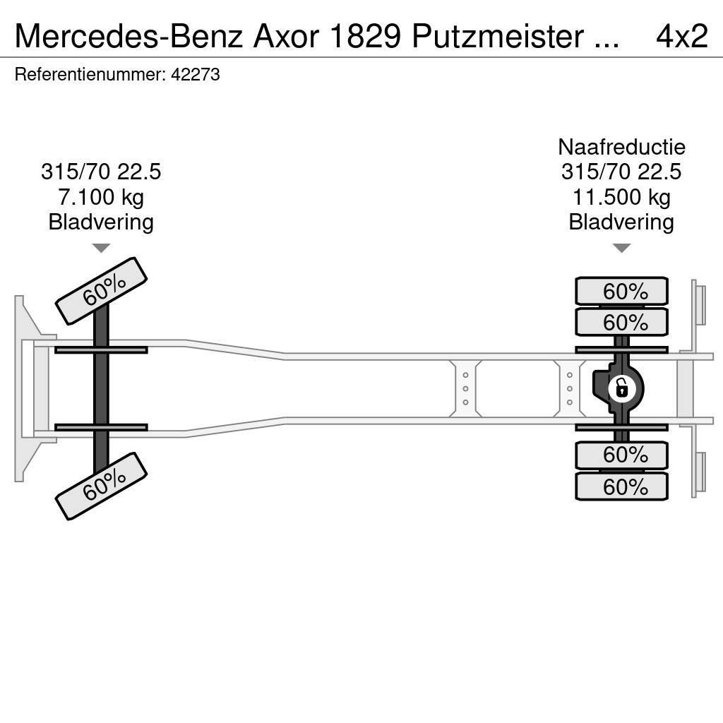 Mercedes-Benz Axor 1829 Putzmeister M20-4 20 meter Betonpumpen