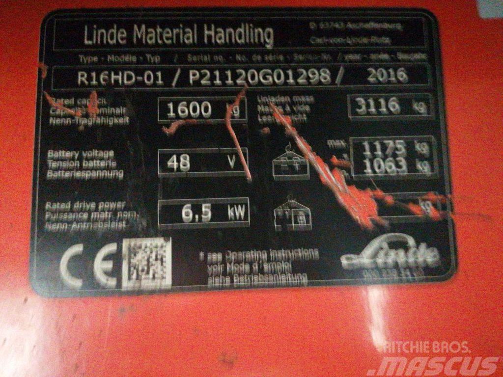 Linde R16HD-01 Schubmaststapler