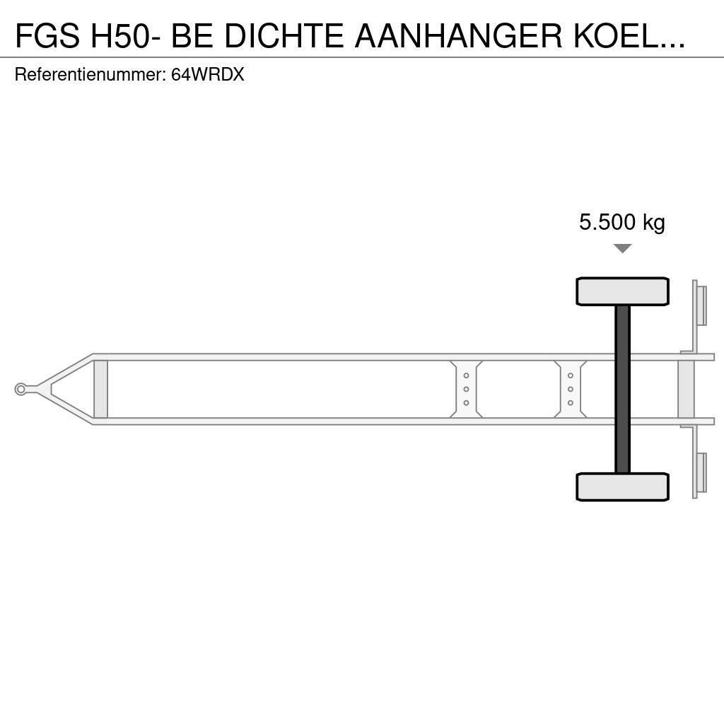  fgs H50- BE DICHTE AANHANGER KOELTRAILER APK VRIJ Kühlanhänger