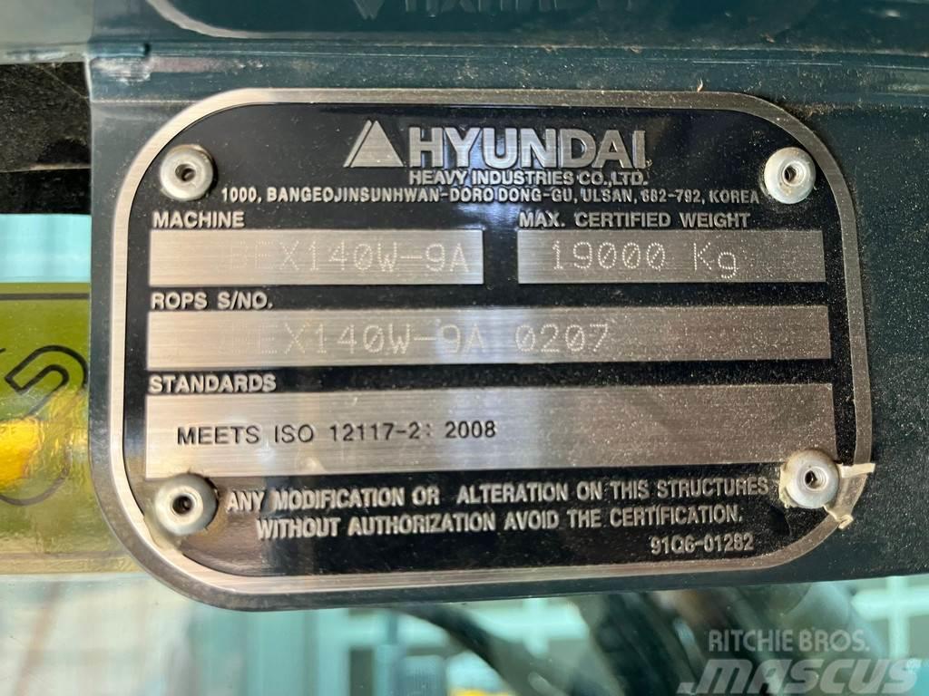 Hyundai Robex 140W-9A | Rototilt R4 Mobilbagger