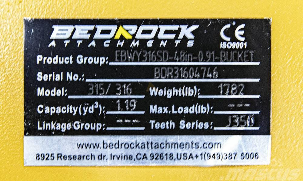 CAT 48" Severe Rock Bucket 315D/F,316E/F,318D2/E/F Andere Zubehörteile