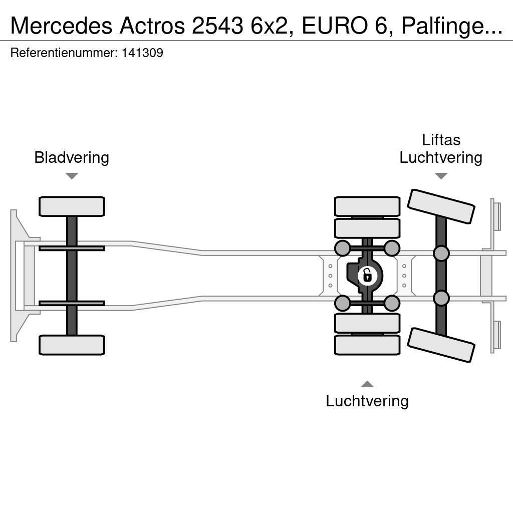 Mercedes-Benz Actros 2543 6x2, EURO 6, Palfinger, Retarder Abrollkipper