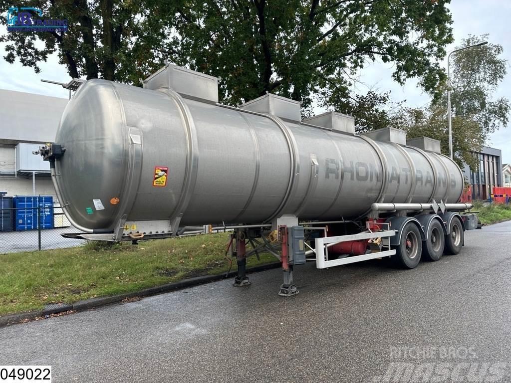 Magyar Chemie 34500 Liter, RVS tank, 1 Compartment Tankauflieger