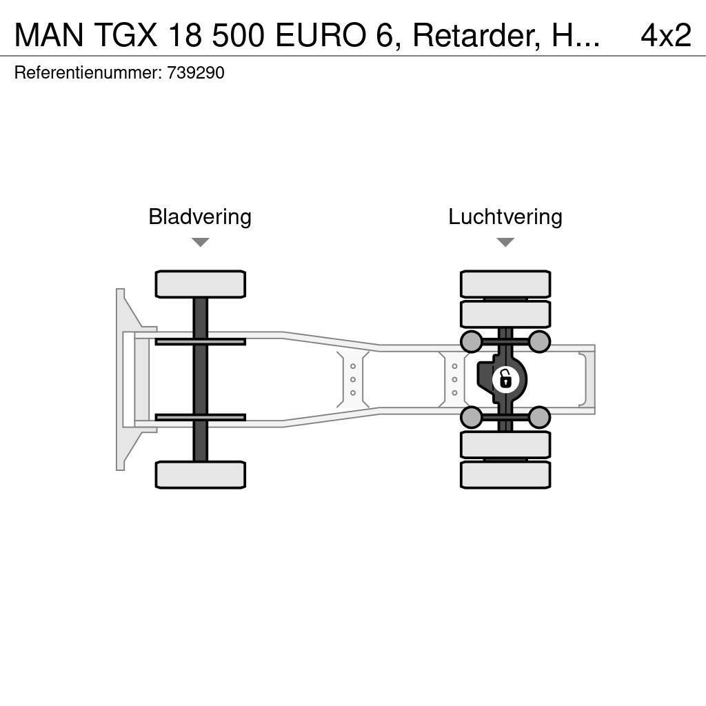 MAN TGX 18 500 EURO 6, Retarder, Hydraulic Sattelzugmaschinen