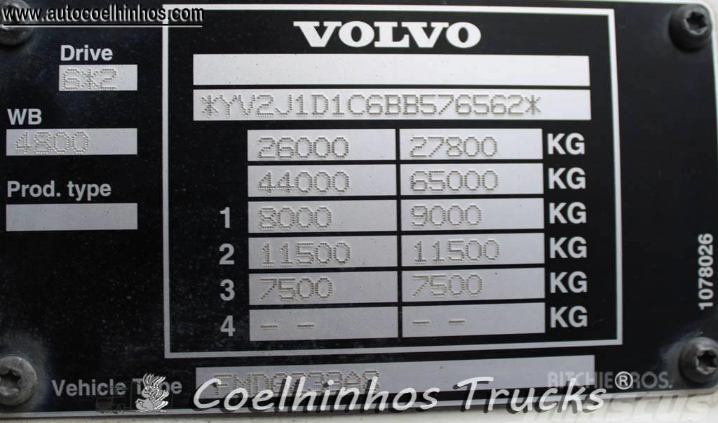 Volvo FMX 330 + Hiab 144 XS Pritschenwagen/Pritschenwagen mit Seitenklappe