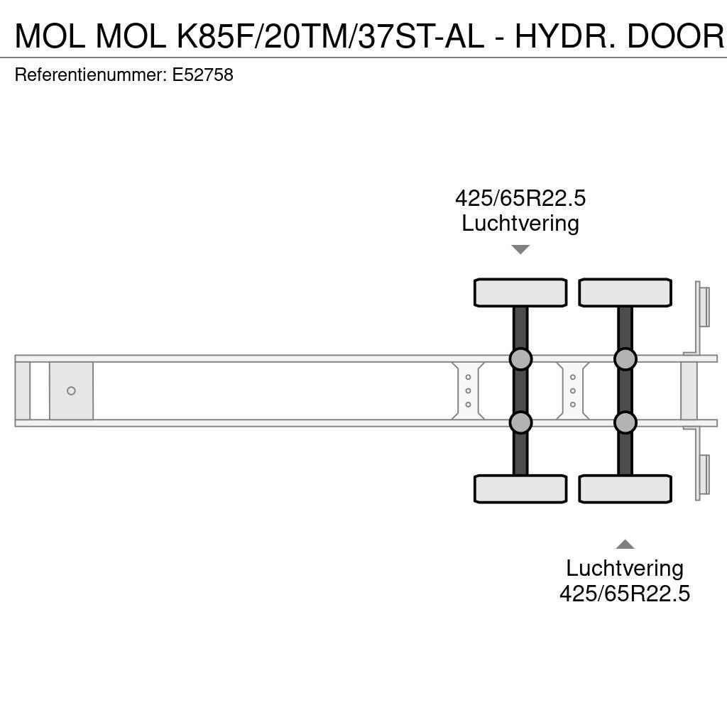 MOL K85F/20TM/37ST-AL - HYDR. DOOR Kippladerauflieger