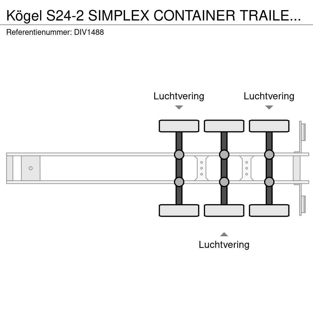 Kögel S24-2 SIMPLEX CONTAINER TRAILER (5 units) Containerauflieger