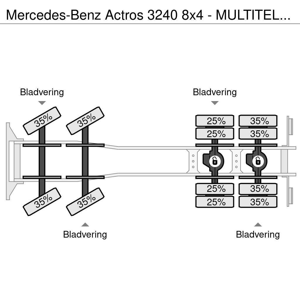 Mercedes-Benz Actros 3240 8x4 - MULTITEL J350TA Hoogwerker - Sky LKW-Arbeitsbühnen