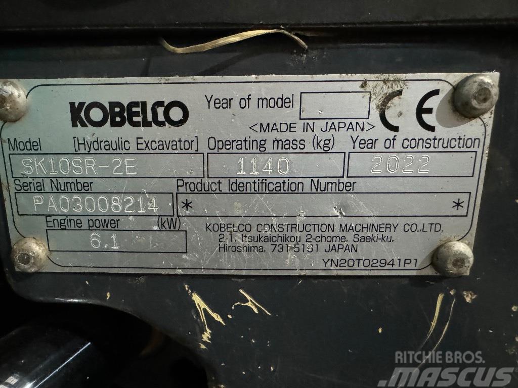 Kobelco SK 10 SR Minibagger < 7t