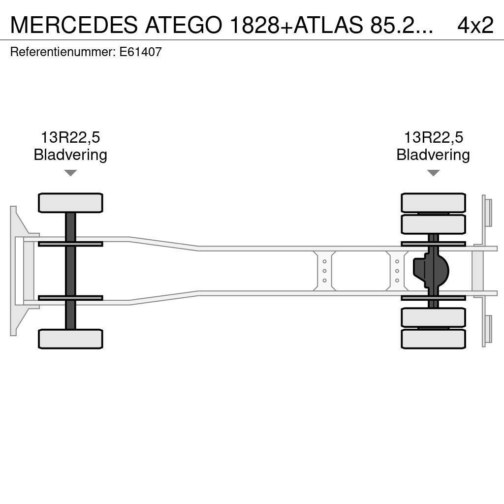 Mercedes-Benz ATEGO 1828+ATLAS 85.2+DALBY14T Containerwagen
