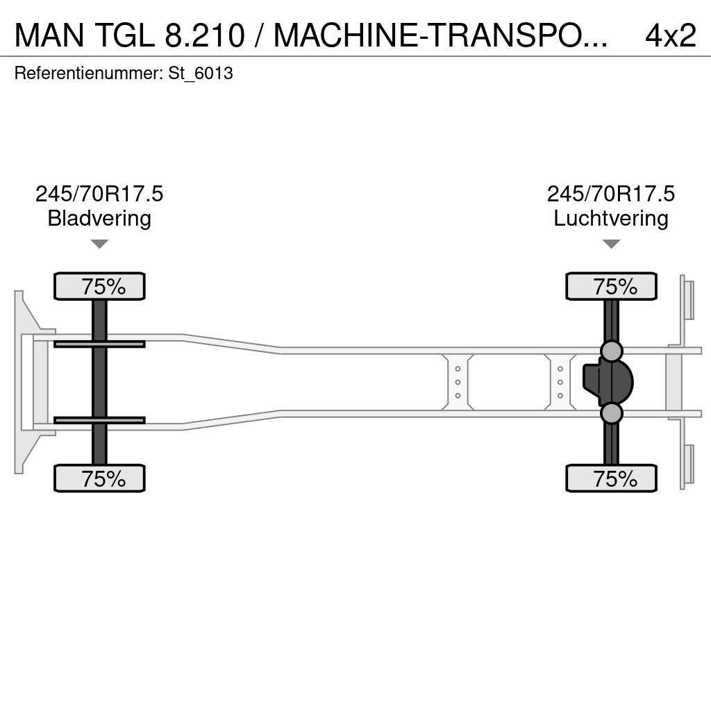 MAN TGL 8.210 / MACHINE-TRANSPORT / OPRIJ-WAGEN / AIRC Autotransporter
