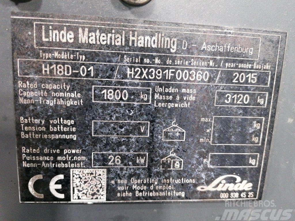Linde H18D-01 LPG heftrucks