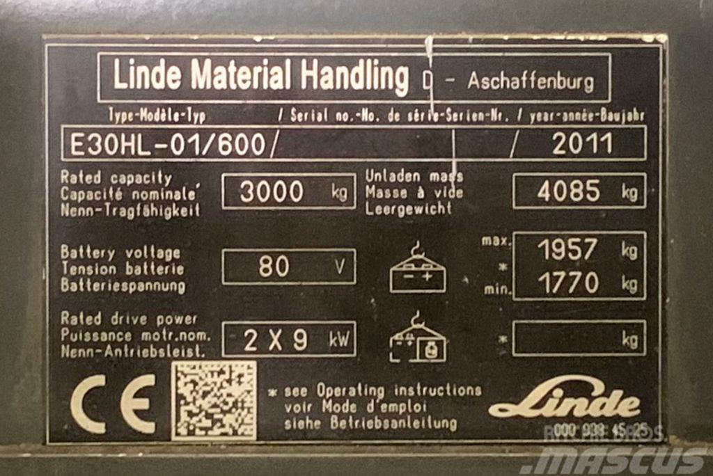 Linde E30HL-01/600 Elektrische heftrucks