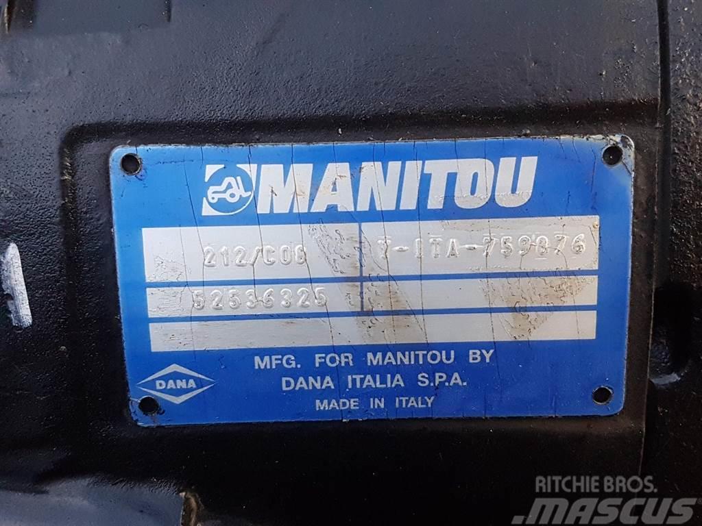 Manitou -Spicer Dana 212/C08-52536325-Axle/Achse/As LKW-Achsen