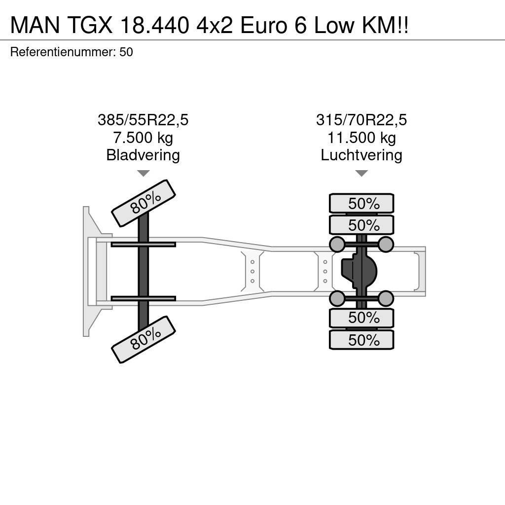 MAN TGX 18.440 4x2 Euro 6 Low KM!! Sattelzugmaschinen
