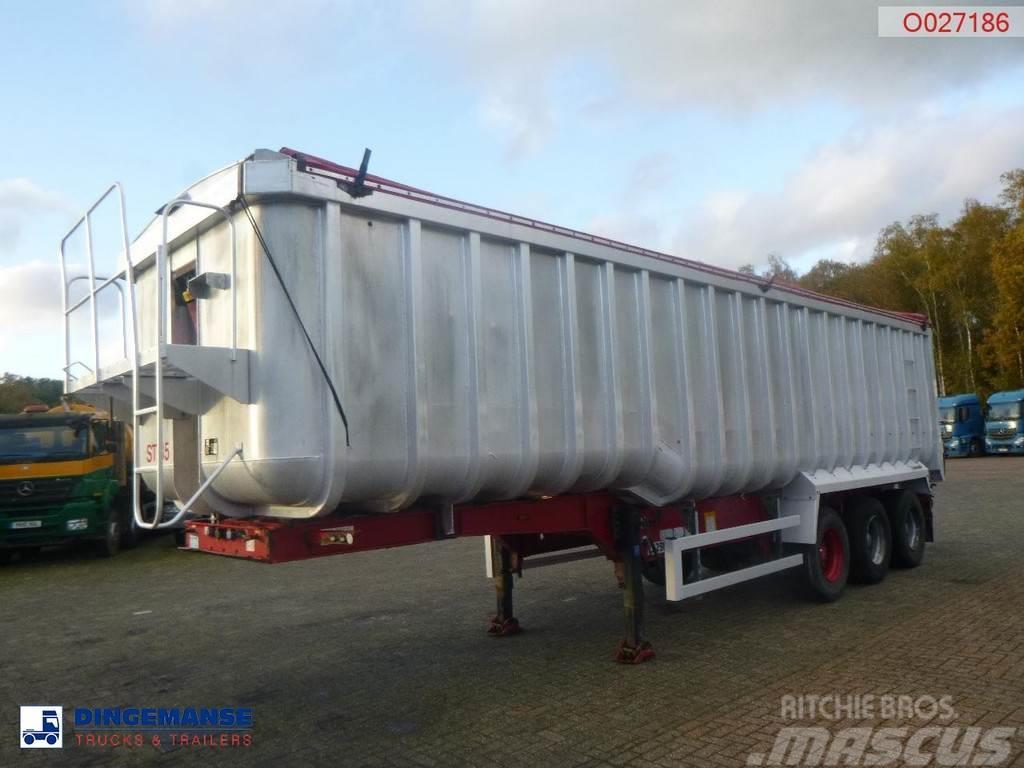 Montracon Tipper trailer alu 53.6 m3 + tarpaulin Kippladerauflieger