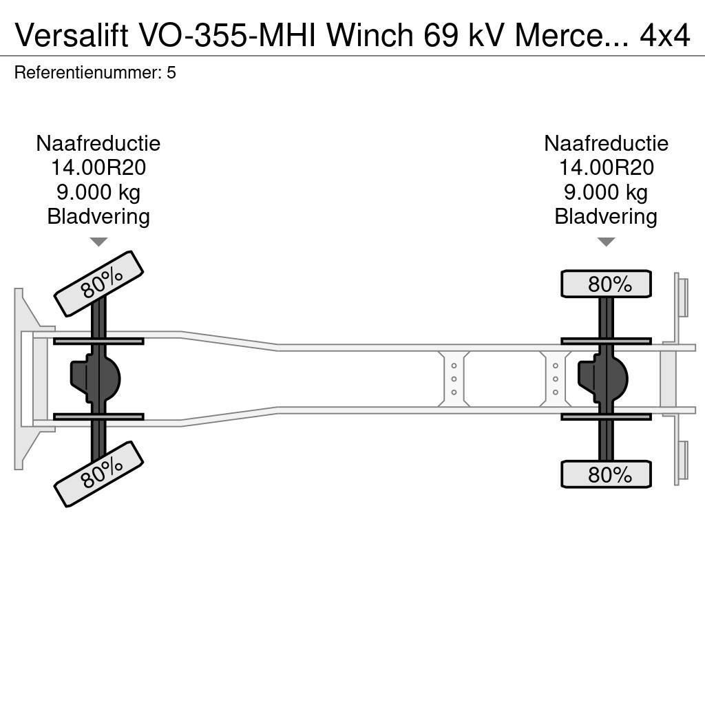 VERSALIFT VO-355-MHI Winch 69 kV Mercedes Benz Axor 1824 4x4 LKW-Arbeitsbühnen