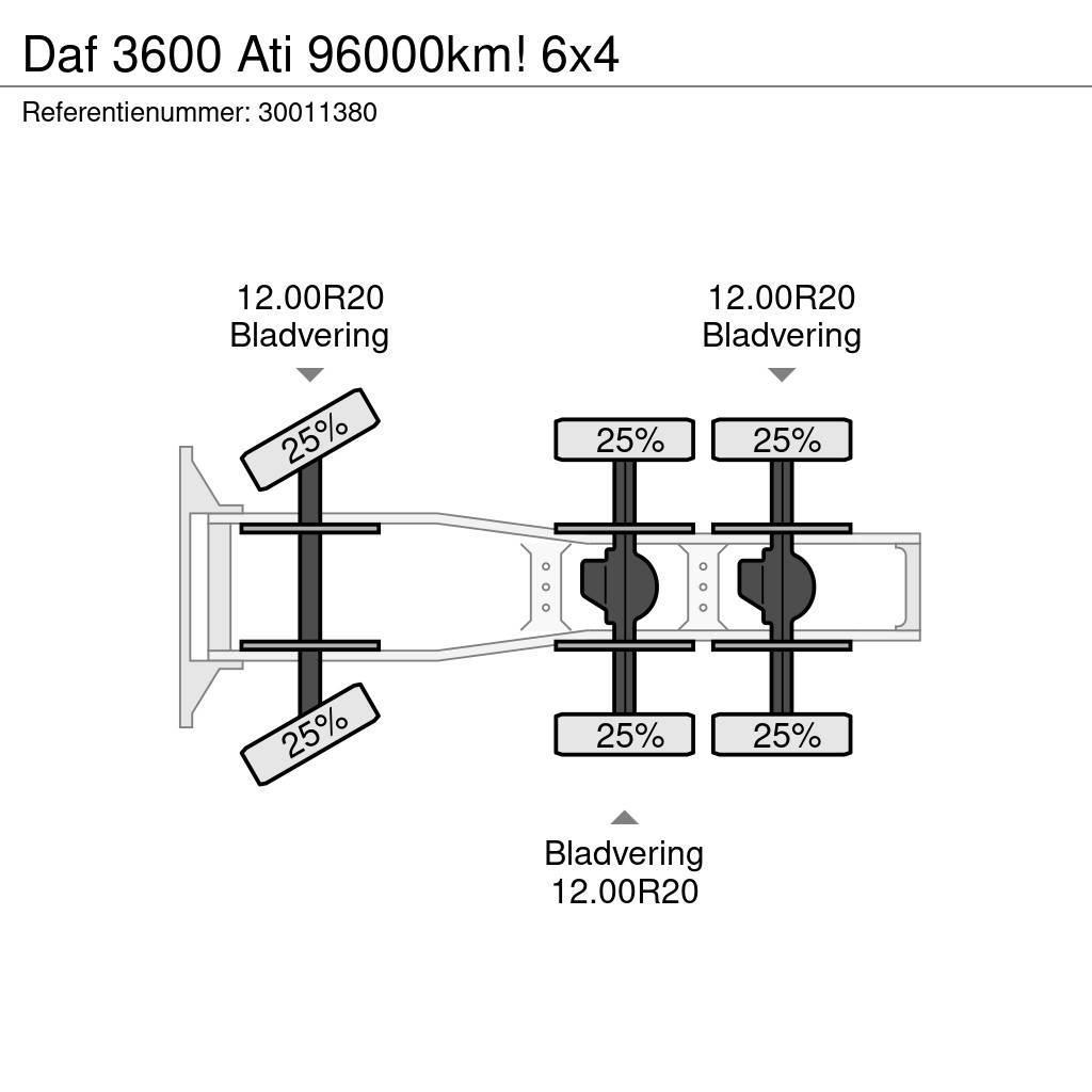 DAF 3600 Ati 96000km! 6x4 Sattelzugmaschinen
