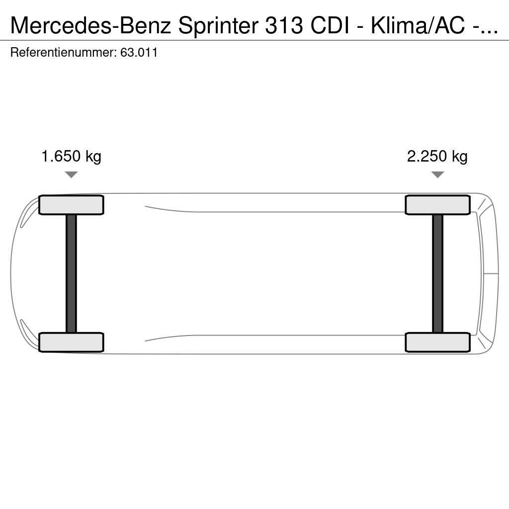 Mercedes-Benz Sprinter 313 CDI - Klima/AC - Joly B9 crane - 5 se Pickup/Pritschenwagen