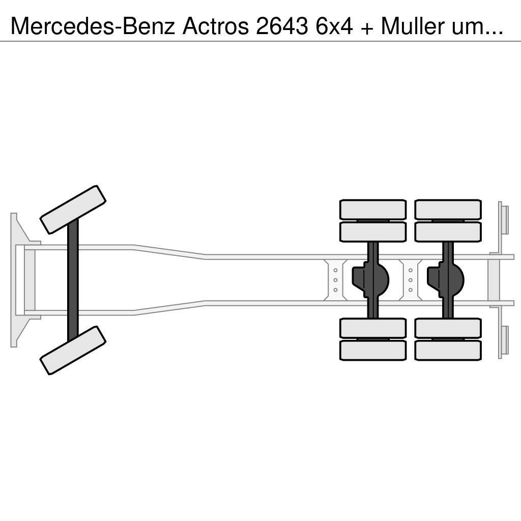 Mercedes-Benz Actros 2643 6x4 + Muller umwelttechniek aufbau Saug- und Druckwagen
