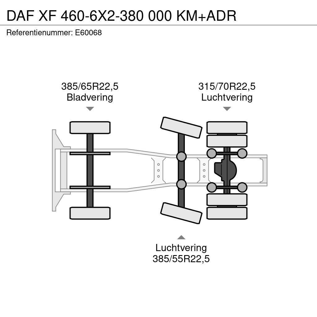 DAF XF 460-6X2-380 000 KM+ADR Sattelzugmaschinen