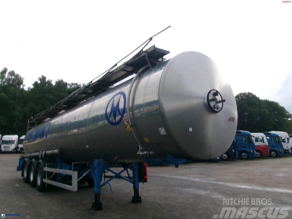 Magyar Chemical tank inox 32.5 m3 / 1 comp Tankauflieger