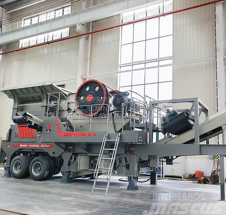 Liming 100-200tph mobile jaw crusher with screen & hopper Mobile Brecher