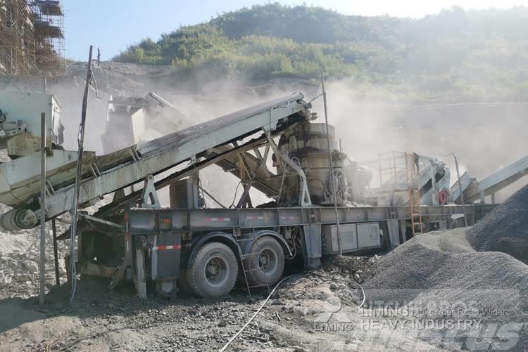 Liming 100-200tph mobile jaw crusher with screen & hopper Mobile Brecher