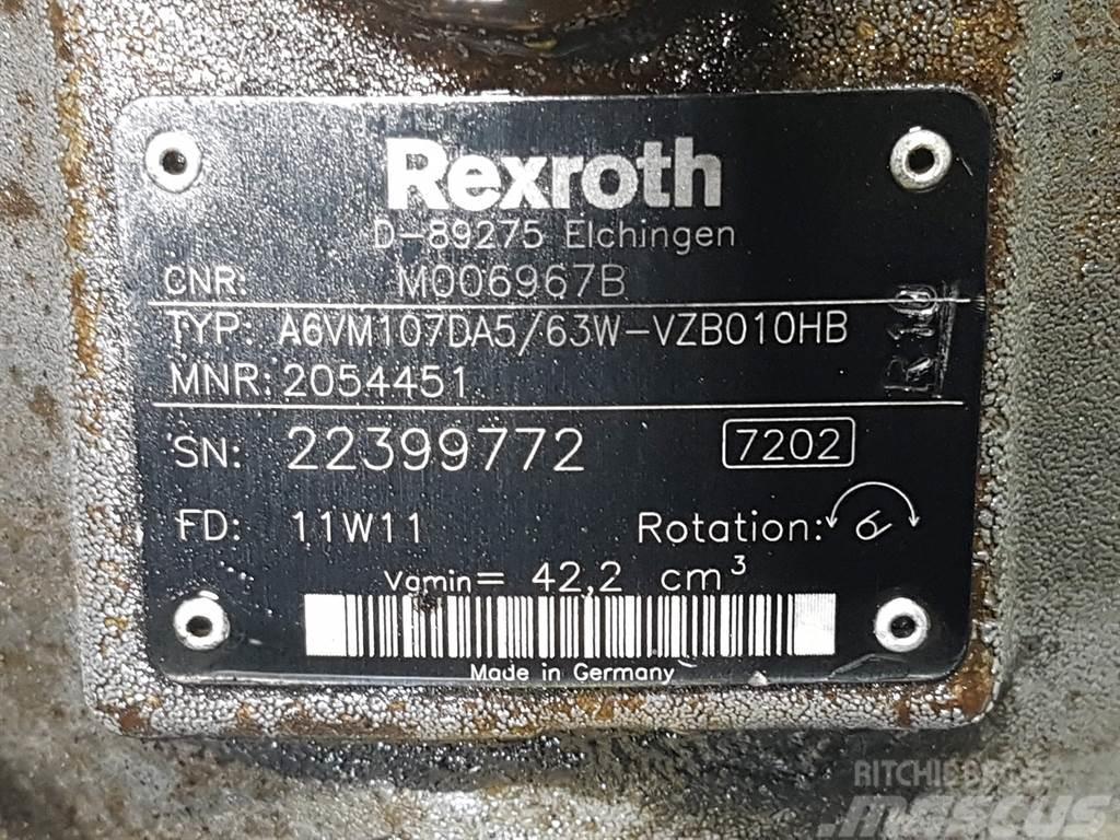 Rexroth A6VM107DA5/63W-R902054451-Drive motor/Fahrmotor Hydraulik