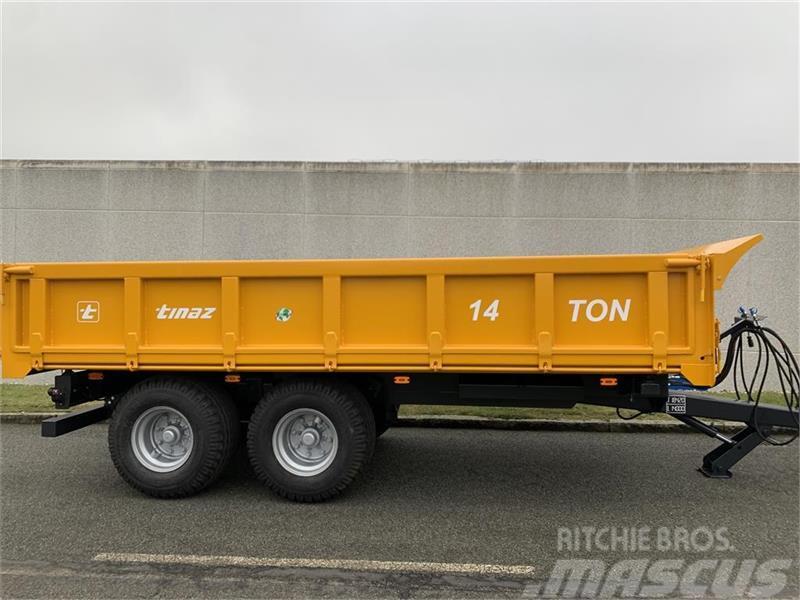 Tinaz 14 tons dumpervogn  med 3 vejstip Andere Kommunalmaschinen