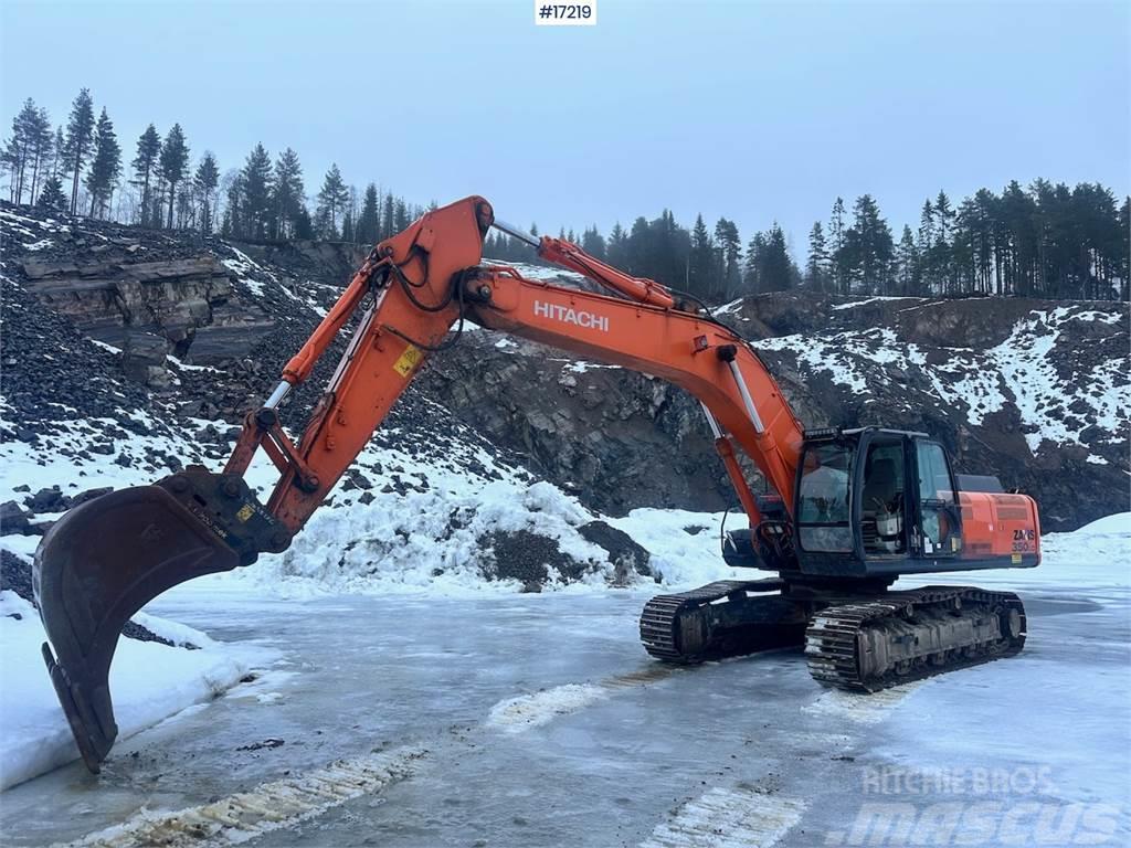 Hitachi ZX350LC-5B Crawler Excavator w/ Digging Bucket. Raupenbagger