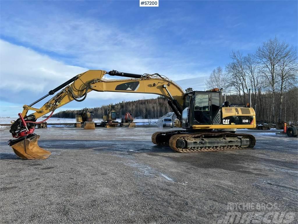 CAT 324D Rotor tilt RT80 with grip + bucket SEE VIDEO Raupenbagger