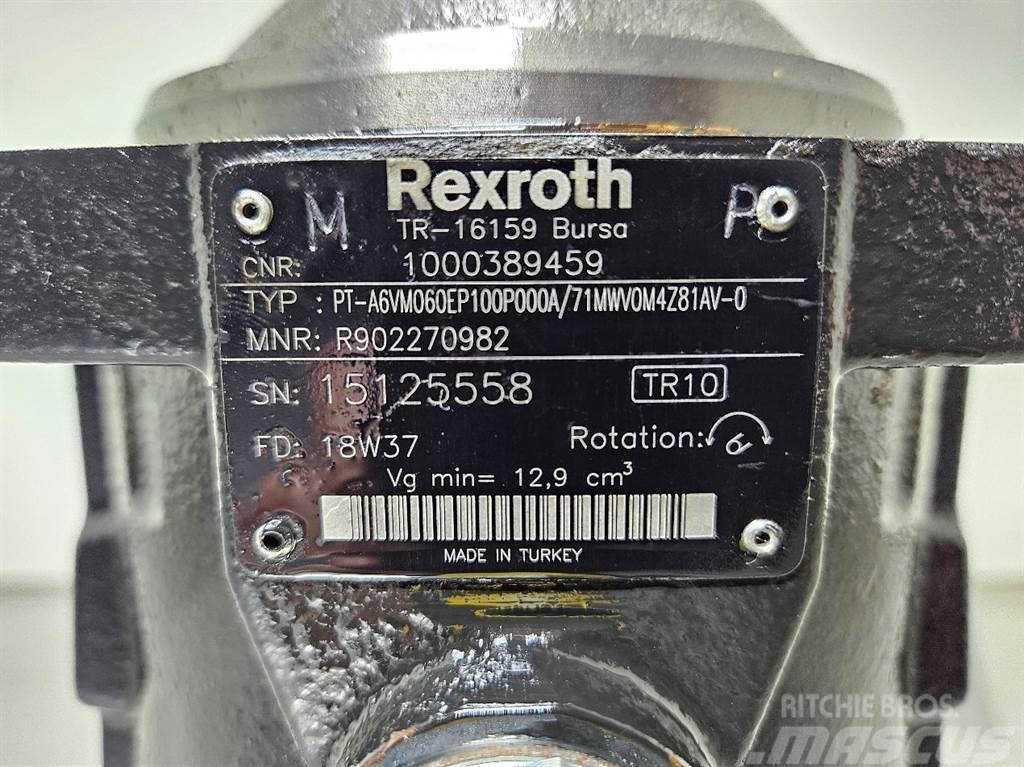 Wacker Neuson 1000389459-Rexroth A6VM060EP-Drive pump/Fahrpumpe Hydraulik