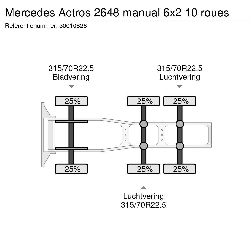 Mercedes-Benz Actros 2648 manual 6x2 10 roues Sattelzugmaschinen