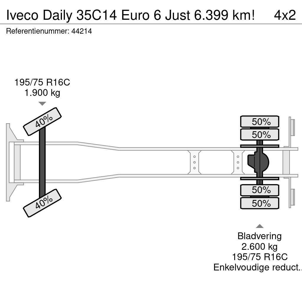 Iveco Daily 35C14 Euro 6 Just 6.399 km! Kofferaufbau