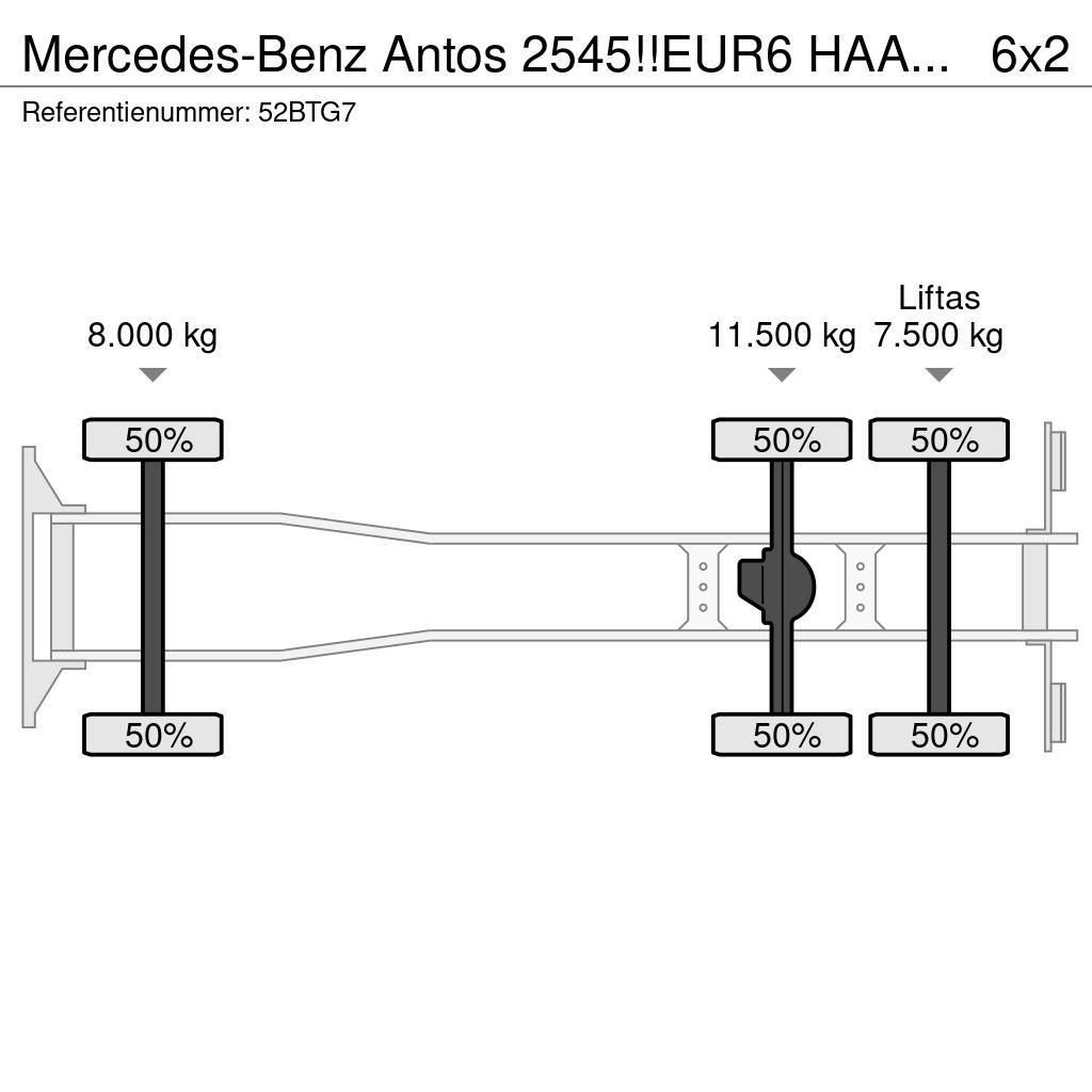 Mercedes-Benz Antos 2545!!EUR6 HAAK/ABROLLKIPPER!!KNICKARM!! Abrollkipper