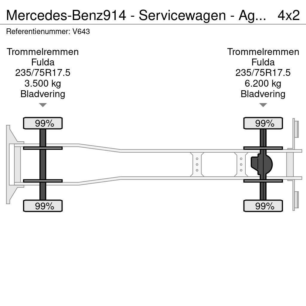 Mercedes-Benz 914 - Servicewagen - Agregaat 440 uur - 31.565km - Löschfahrzeuge