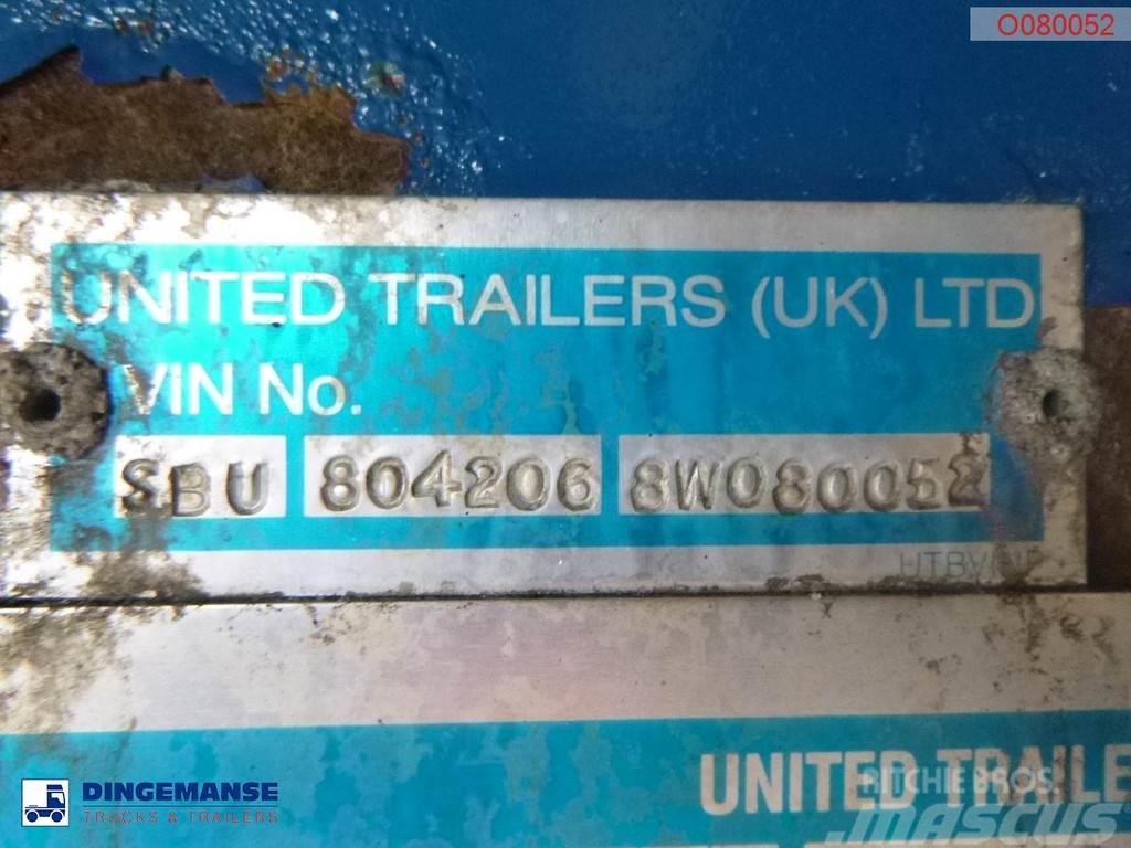United TRAILERS Tipper trailer alu 52 m3 + tarpaulin Kippladerauflieger