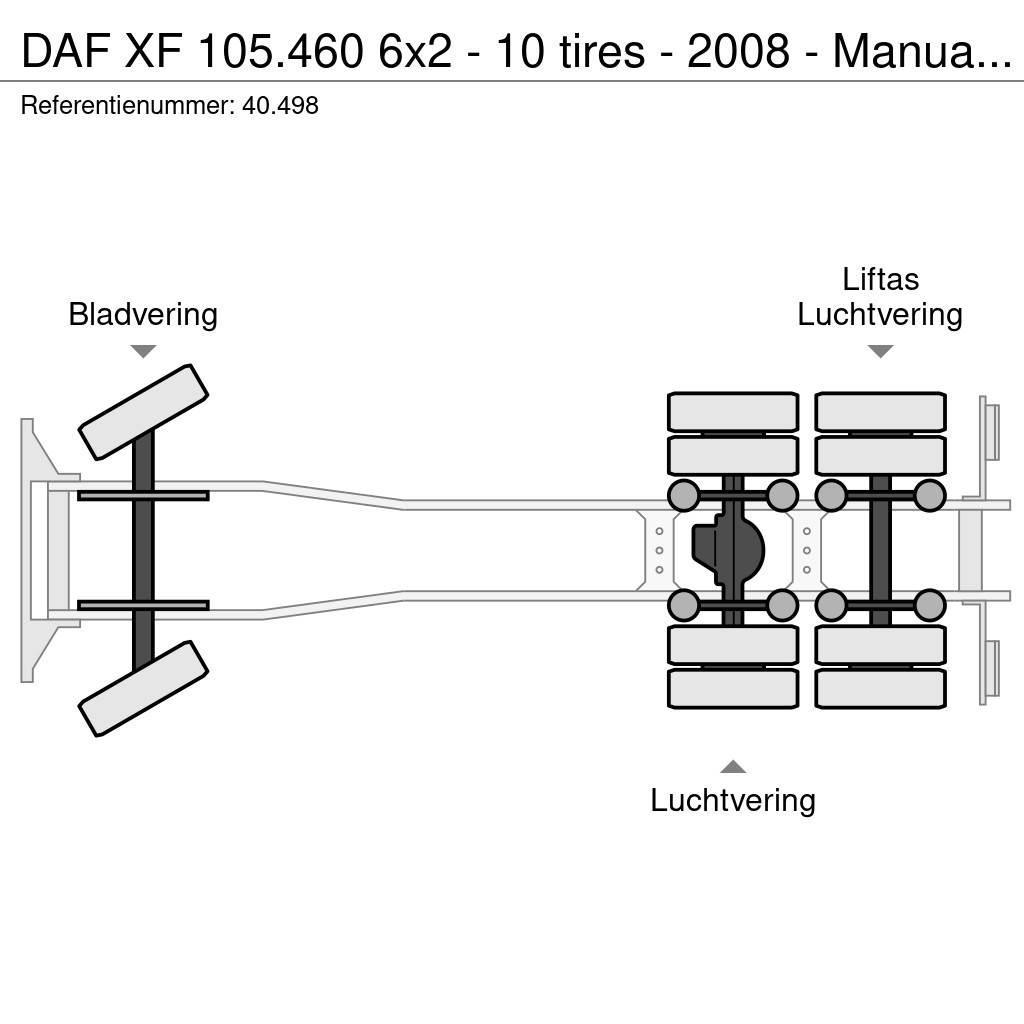 DAF XF 105.460 6x2 - 10 tires - 2008 - Manual ZF - Ret Wechselfahrgestell