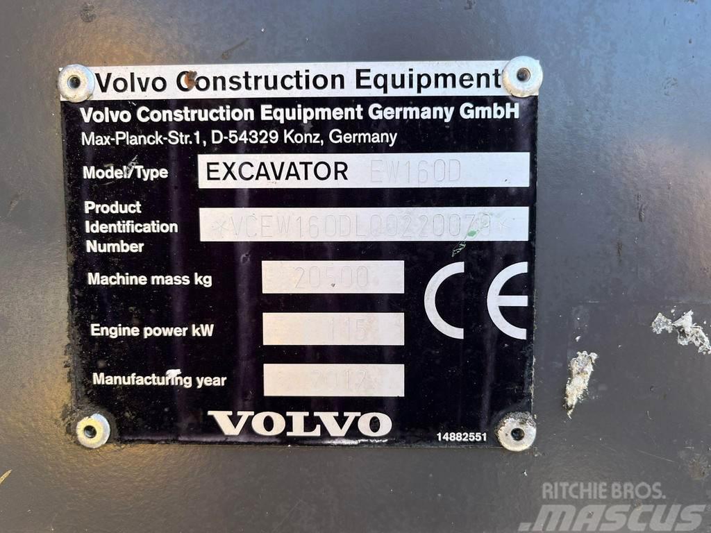 Volvo EW 160 D AC / CENTRAL LUBRICATION Mobilbagger