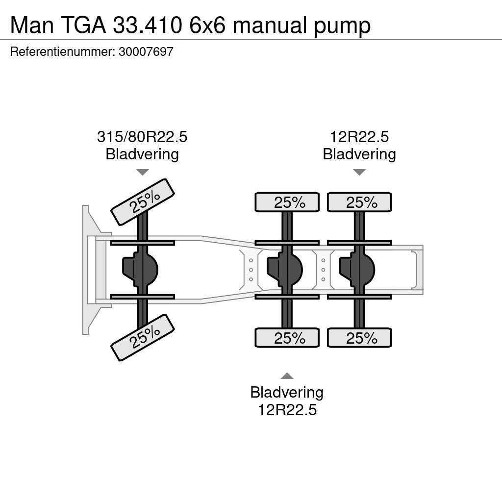 MAN TGA 33.410 6x6 manual pump Sattelzugmaschinen