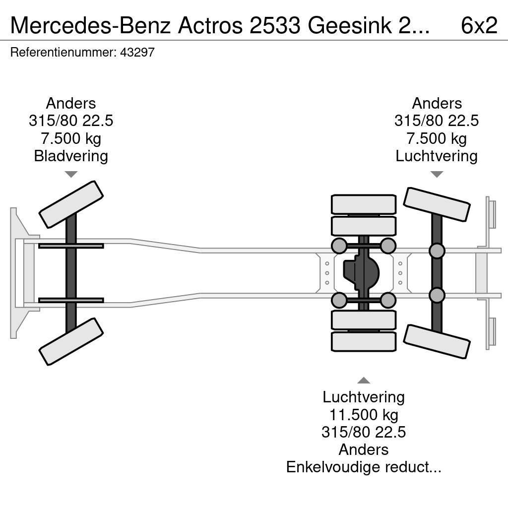 Mercedes-Benz Actros 2533 Geesink 23m³ GHC Müllwagen